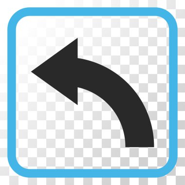 Sol vektör simgesi bir çerçeve içinde döndürme