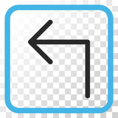 Sol vektör simge bir çerçevede açmak