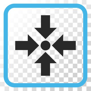 Oklar vektör simgesi bir çerçeve içinde küçültmek