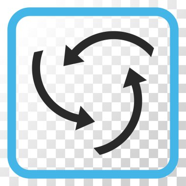 Oklar vektör simgesi bir çerçevede girdap