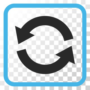 Vektör simgesi bir çerçeve içinde yenileme