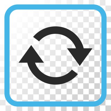 Vektör simgesi bir çerçeve içinde yenileme