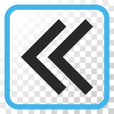 Shift Sol vektör simgesi bir çerçeve içinde