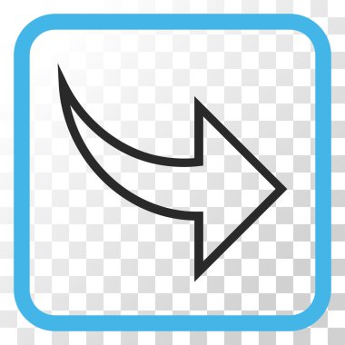 Vektör simgesi bir çerçeve içinde Yinele