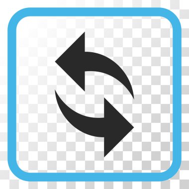 Vektör simgesi bir çerçeve içinde yenileme