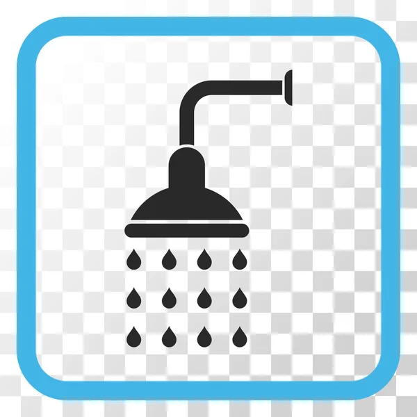 Shower Vector Icon In a Frame — Stock Vector