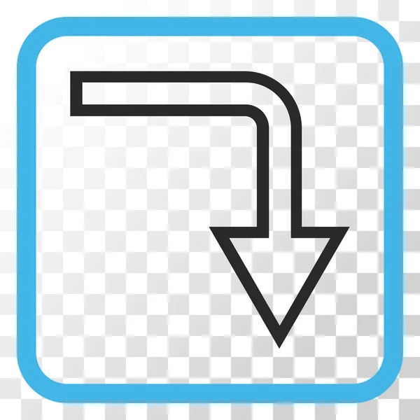 Desactivar icono de vector en un marco — Archivo Imágenes Vectoriales