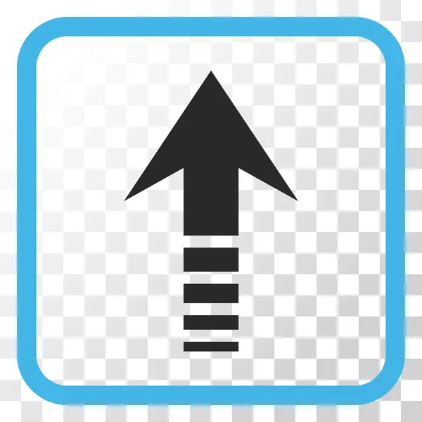 Envoyer Icône vectorielle dans un cadre — Image vectorielle