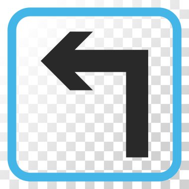 Sol vektör simge bir çerçevede açmak