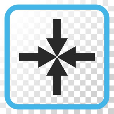 Oklar vektör simgesi bir çerçeve içinde sıkıştırmak