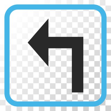 Sol vektör simge bir çerçevede açmak