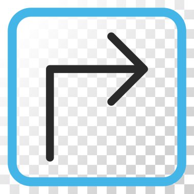 Doğru vektör simge bir çerçevede açmak