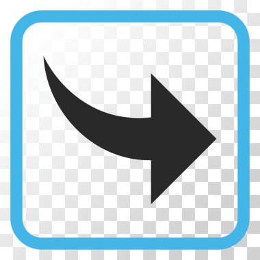 Vektör simgesi bir çerçeve içinde Yinele