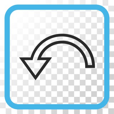 Sol vektör simgesi bir çerçeve içinde döndürme