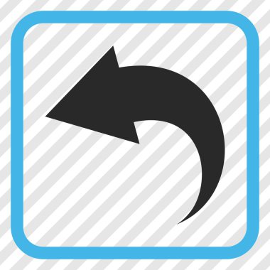 Vektör simgesi bir çerçeve içinde geri al