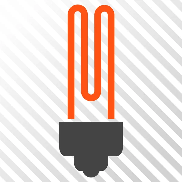 Icona vettoriale a lampadina fluorescente — Vettoriale Stock