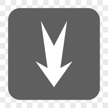 Yuvarlatılmış Kare düğme aşağı ok