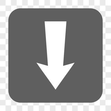 Yuvarlatılmış Kare düğme aşağı ok