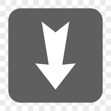 Yuvarlatılmış Kare düğme aşağı ok