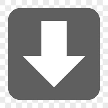 Yuvarlatılmış Kare düğme aşağı ok