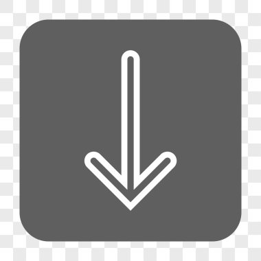 Yuvarlatılmış Kare düğme aşağı ok