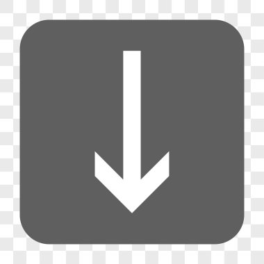 Yuvarlatılmış Kare düğme aşağı ok