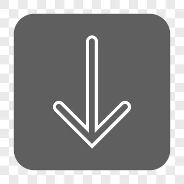 Yuvarlatılmış Kare düğme aşağı ok