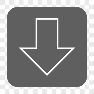 Yuvarlatılmış Kare düğme aşağı ok