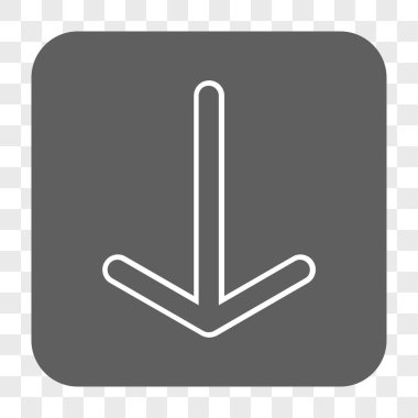 Yuvarlatılmış Kare düğme aşağı ok