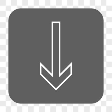 Yuvarlatılmış Kare düğme aşağı ok