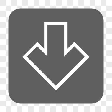 Yuvarlatılmış Kare düğme aşağı ok