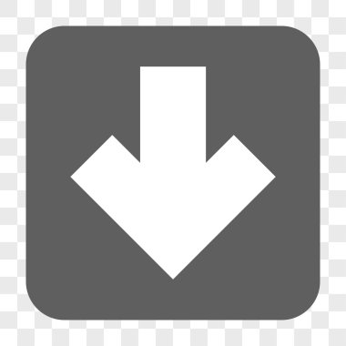 Yuvarlatılmış Kare düğme aşağı ok