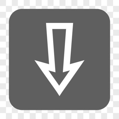 Yuvarlatılmış Kare düğme aşağı ok