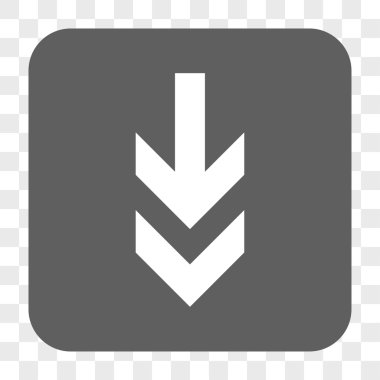 Yuvarlatılmış Kare düğme aşağı ok