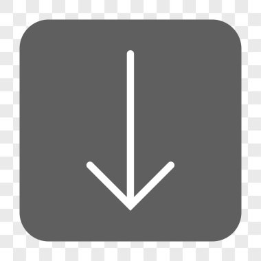 Yuvarlatılmış Kare düğme aşağı ok