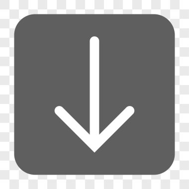 Yuvarlatılmış Kare düğme aşağı ok