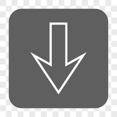 Yuvarlatılmış Kare düğme aşağı ok