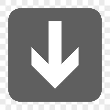 Yuvarlatılmış Kare düğme aşağı ok