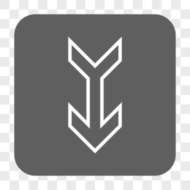 Yuvarlatılmış Kare düğme aşağı ok