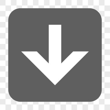 Yuvarlatılmış Kare düğme aşağı ok