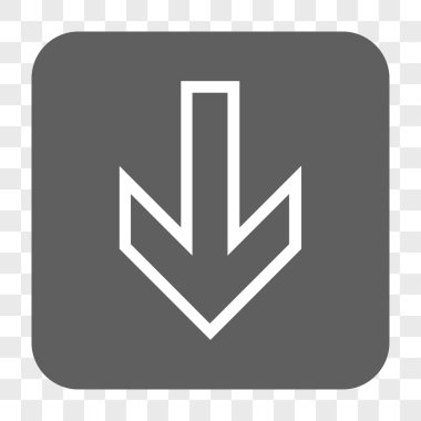 Yuvarlatılmış Kare düğme aşağı ok