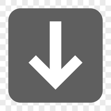 Yuvarlatılmış Kare düğme aşağı ok