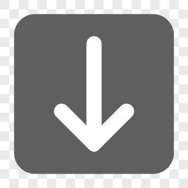 Yuvarlatılmış Kare düğme aşağı ok