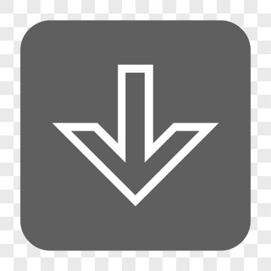 Yuvarlatılmış Kare düğme aşağı ok