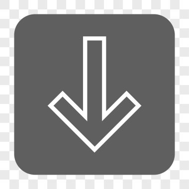 Yuvarlatılmış Kare düğme aşağı ok