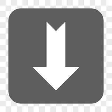 Yuvarlatılmış Kare düğme aşağı ok