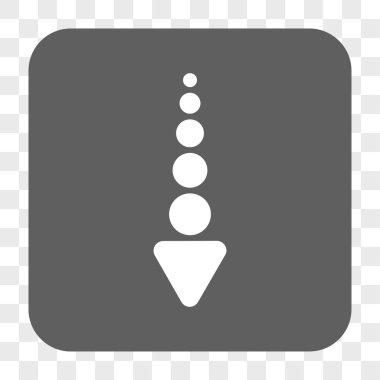 Yuvarlatılmış Kare düğme aşağı ok