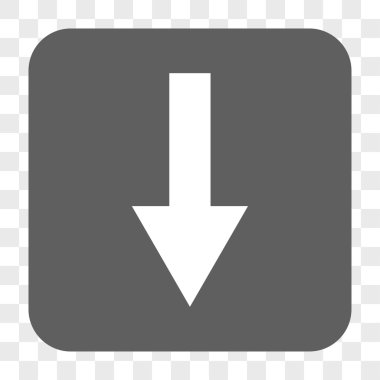 Yuvarlatılmış Kare düğme aşağı ok