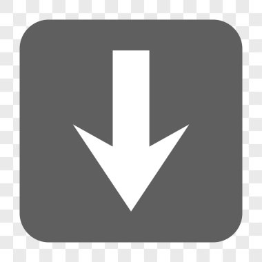 Yuvarlatılmış Kare düğme aşağı ok