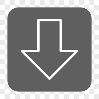 Yuvarlatılmış Kare düğme aşağı ok